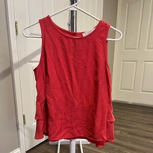 LOFT Vibrant Red Tank Top